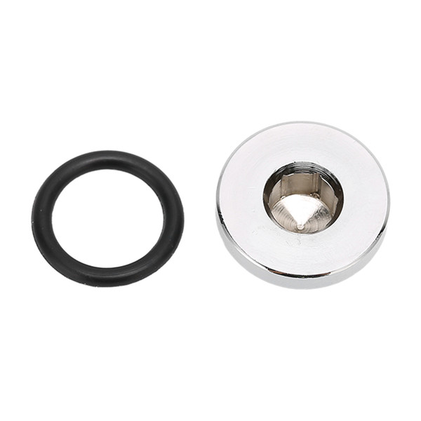 Water Cooling Compression Fitting Computer Water Cooling System G1/4 Thread Hexagonal Brass Ultra Thin Water Stop Plug Silver