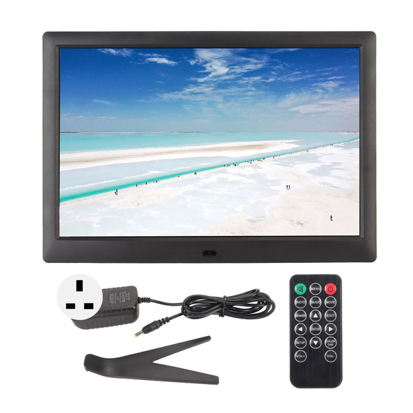 13.3 Inch Digital Photo Frame 1280x800 IPS Screen Calendar Alarm Clock Timer Switch Electronic Photo Frame 110‑240V UK Plug