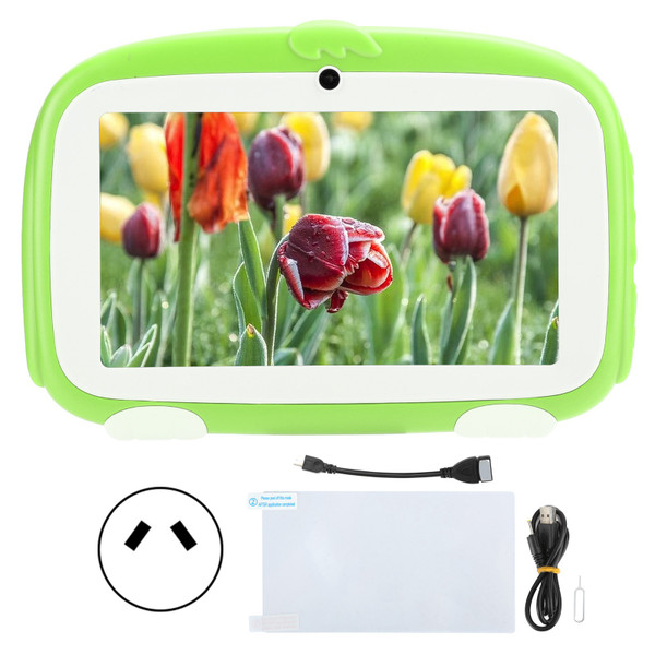 Kids Tablet for Google for Android 9.0 HD 1GB+16GB Learning EReader 7in Green