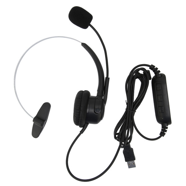 USB Headset with Microphone Noise Cancelling Volume Control for Business Meetings Skype Phone Call Center Office