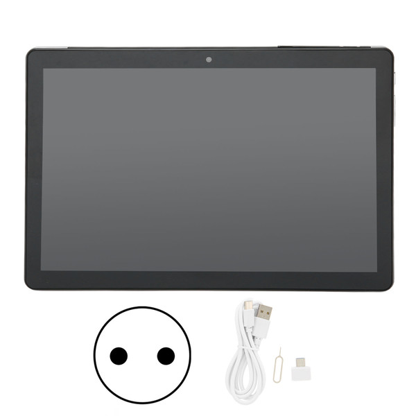 Tablet PC 10.1in IPS Eight Core for Android9.0 2GB RAM 32GB ROM WIFI 3G Tablet 100‑240VGrey EU Plug
