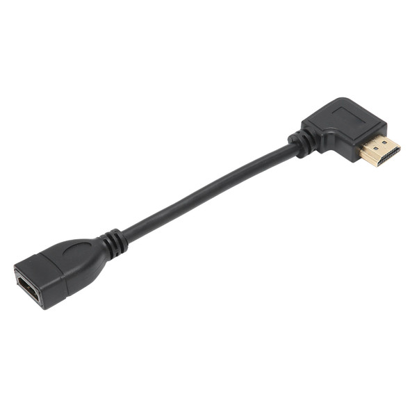 HighDefinition Multimedia Interface Adapter Cable 15cm Female to Male Left Head Connecting Wire