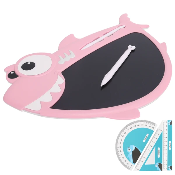 8.5in Cartoon LCD Writing Tablet Color Font Electronic Intelligent Drawing Board Pad for Home KidPink