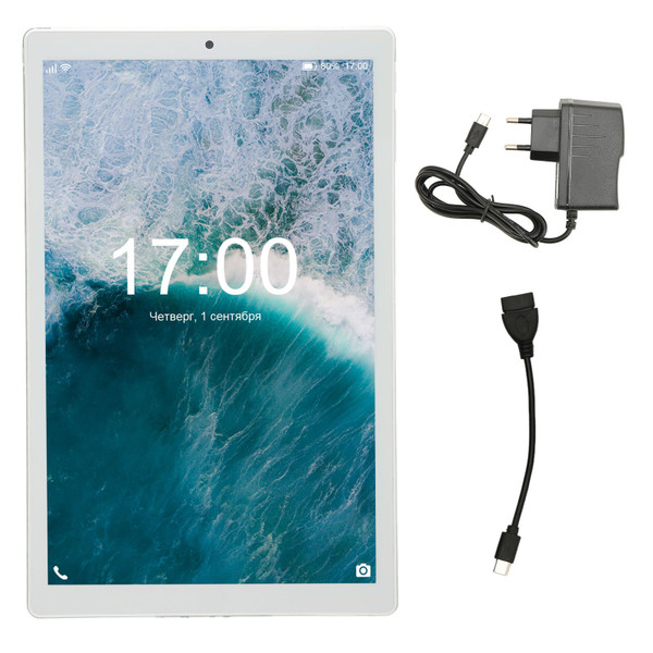 for Android 11 Tablet 10 Inch Octa Core Support 3G WiFi 3GB RAM 64GB ROM Dual SIM HD IPS Screen Tablet 100‑240V Green EU Plug