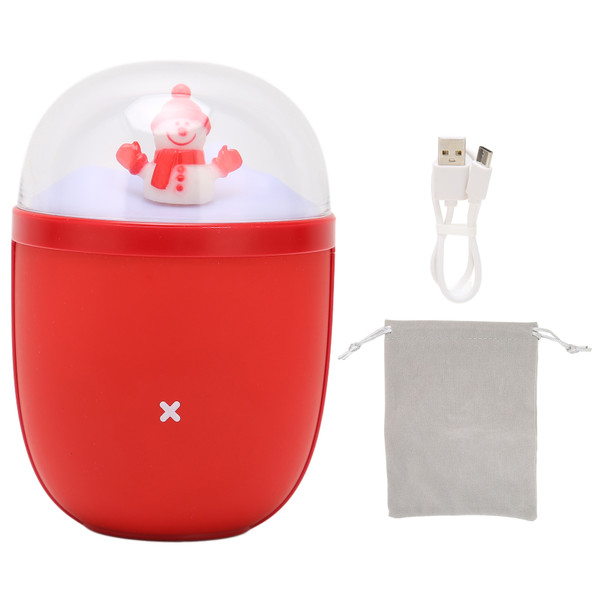 Electric Hand Warmer 6000mAh Power Bank Portable Snowman USB Rechargeable Hand Warmer with Night Light for Winters
