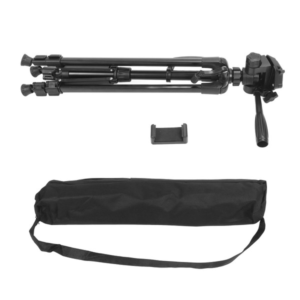55in Portable Tripod Foldable Stable 1/4 Screw Camera Floor Tripod Stand for Phone Projector
