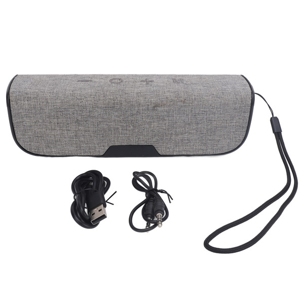 Bluetooth Speaker IPX5 Waterproof 10W Bass Dust Proof FM Radio Built in Microphone Portable Bluetooth 4.2 Speaker for Travel Grey
