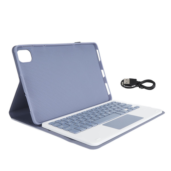 11in Tablet Keyboard Case Slim Lightweight Wireless Bluetooth Magnetic Detachable for Xiaomi Mi Pad 5 and 5 Pro Purple