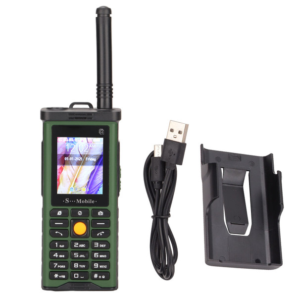 SG8800 Mobile Smartphone Unlocked Cell Phone 2G Retro Phone 4 SIM Card Large Button 2400mAh Capacity for Senior(Green )