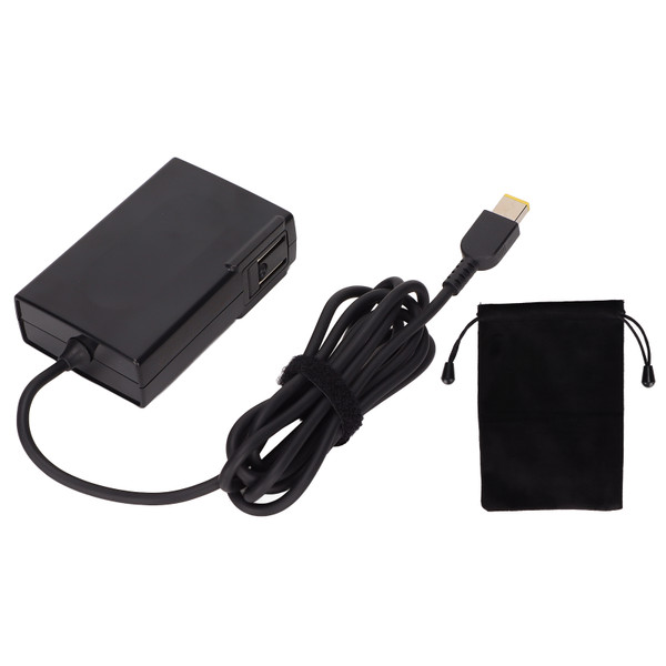 GaN Power Adapter 170W Super Thermal Conductivity Black Laptop Power Adapter for Lenovo laptop 100‑240V