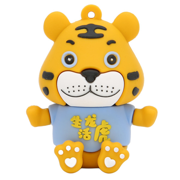 U Disk Cartoon Tiger USB Stable High Speed Hot Swap Plug and Play Anti Interference USB Flash DriveCartoon Tiger 64GB