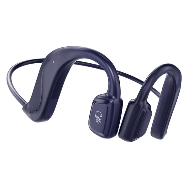 Air Conduction Headphones Multifunction Wireless Sports Headset for Running Riding Sports Blue