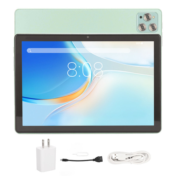 10in Tablet 6GB RAM 256GB ROM 4G Calls 5G WIFI for Android 11 1960x1080 IPS USB C Rechargeable Green Gaming Tablet