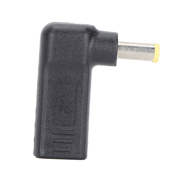 USB to DC Adapter Curved Head TypeC Female to Male 5.0x1.0mm Computer Accessories for Laptop