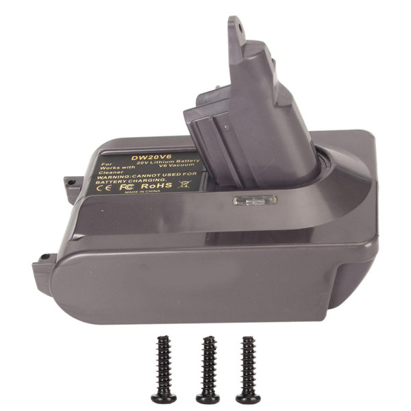 Battery Adapter Converter LED Indicator Portable Stable Connection for 20V Lithium Battery Transfer V6 Device