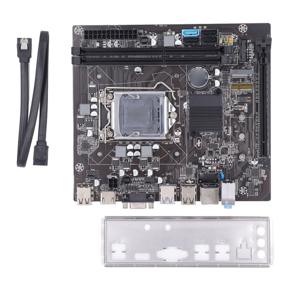 B75 Gaming Motherboard with M.2 Ports Dual Channel DDR3 for LGA1155 4 USB2.0 2 USB3.0 SATA3.0 Interface Mining Motherboard