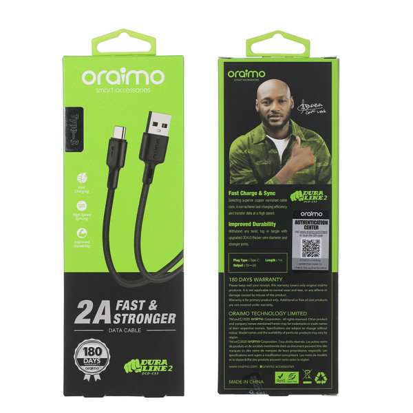 Data Cable oraimo OCD-C53 2A 1M Black