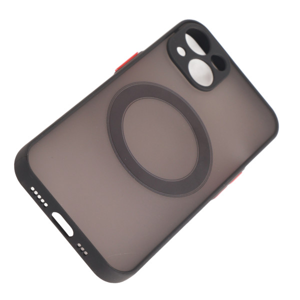 Magnetic Phone Case for IPhone Skin Feeling Wireless Charging Phone Protective Case All Inclusive Fall Proof Black for IPhone 13