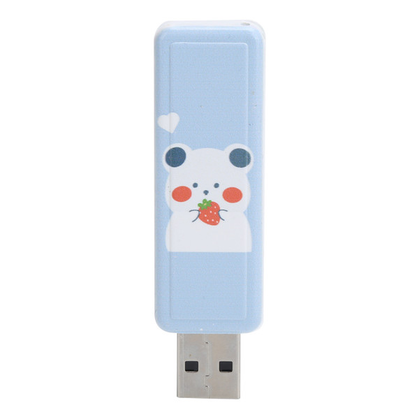 U Disk Portable PushPull USB2.0 Interface Flash Drive Cartoon Bear Mini Car Storage Device(128GB )