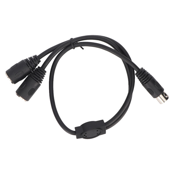 6 Pin DIN Male to 2 Female Sockets Splitter Cable Multifunctional 6 Pin DIN Extension Cable 1.6ft
