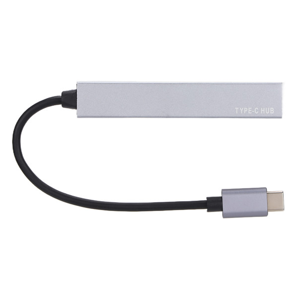 Expansion Dock TYPEC Mini Plug and Play USB2.0 USB 3.0 Hub 1 Drag 4 Expansion Dock(Grey )