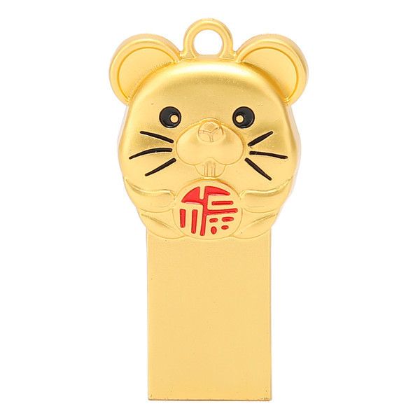 Flash Drive Metal Portable Waterproof Uncovered 2.0 USB Thumb Memory Stick for Information Storage128G