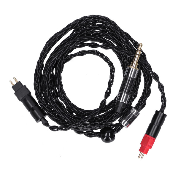 Double Needle 8 Core Balanced OCC Silver Plated Audio Cable for Sennheiser HD600 HD5803.5mm Stereo