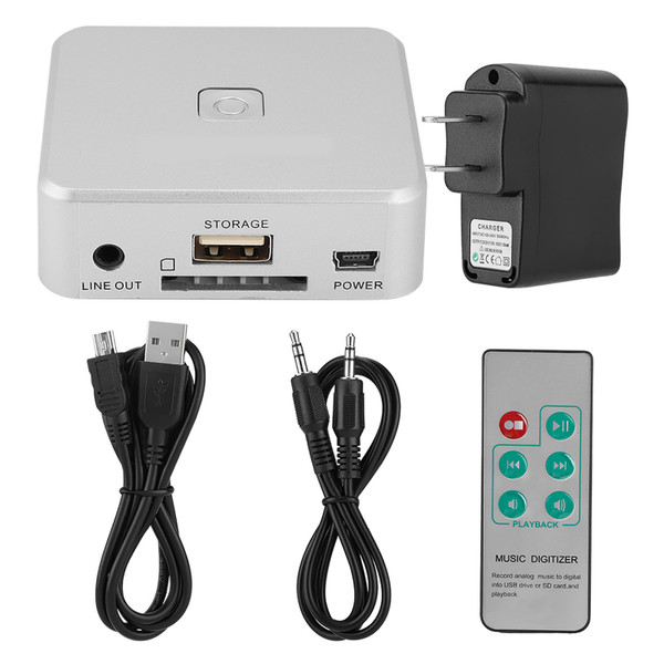 USB Audio Capture Card Music Digitizer HD Music Player Recorder L/R 3.5