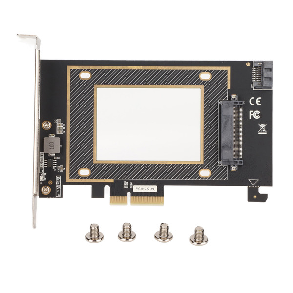 U.2 to PCIe Adapter Portable Fast Transfer PCIe 3.0 X4 to 2.5in U.2 NVMe SSD Expansion Card