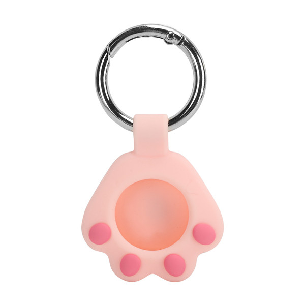 Cartoon Silicone Protection Cover Case Sleeve AntiScratch Protector Shell for IOS Locator(Pink )