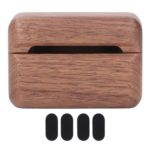 Wireless Earbuds Case Walnut Wood Hand Polished Shockproof Wireless Earbuds Protective Cover for Freebuds Pro2