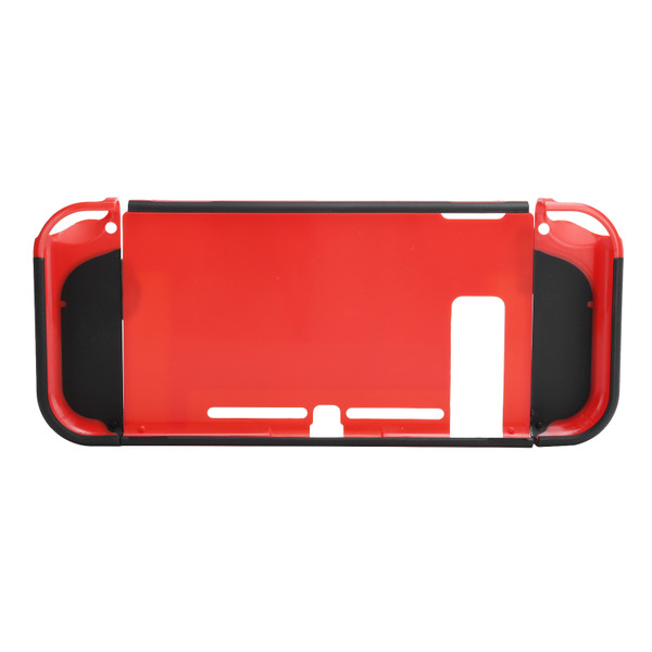 Double Color Gamepad Protective Housing Cover Game Console Controller Skin Shell Case(Red Black )