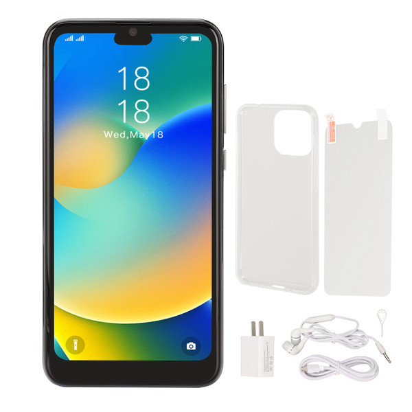 I14proMax Smartphone for Android 11.0 6.1in 4GB RAM 32GB ROM MTK6889 Mobile Phone Front 8MP Rear 16MP 1440x3200 100‑240V Gold US Plug