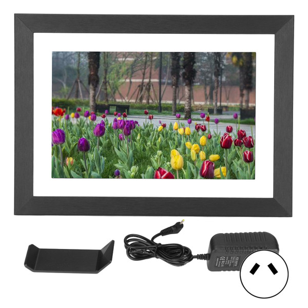WiFi Digital Picture Frame 10.1in HD IPS Touch Screen Digital Photo Frame Share Photos Remotely Via for Frameo APP AU Plug