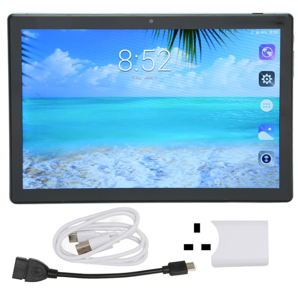 Office Tablet 10.1 Inch FHD Octa Core 6GB RAM 128GB ROM Dual Camera 5G WiFi 3 Card Slots 4G LTE Tablet