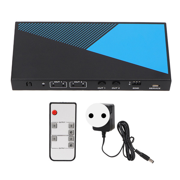 HD Multimedia Interface Switcher EDID Management 40Gbps 8K At 60Hz 2x2 Video Switcher with Remote Control 100‑240V EU Plug