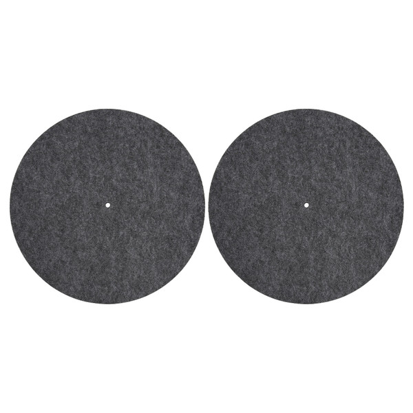Vinyl Turntable Record Pad Prevent Static Reduce Vibration Soft LP Vinyl Record Player Slipmat 2pcs