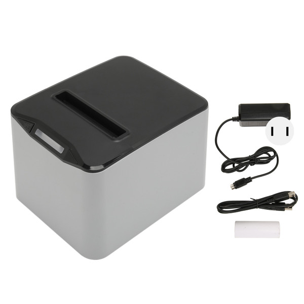 80mm USB Thermal Receipt Printer with Auto Cutter POS Printer Bill Printer for Kitchen Commercial Retail 100‑240V