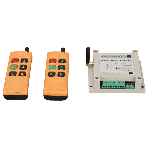 DC12V 6CH Wireless Remote Controller LED Light Switch Relay Radio Transmitter Receiver Kit 433MHz