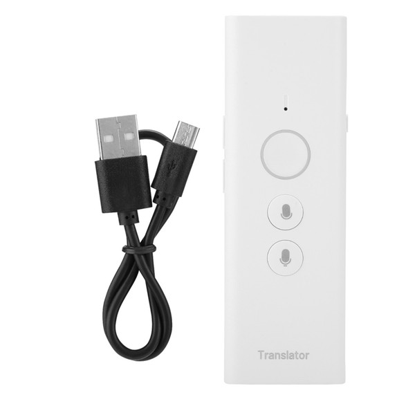 HandHeld Intelligent Translation Machine 40 Languages Intertranslation for IOS  Android Phones(White )
