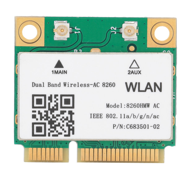 Wireless Network Card Gigabit DualBand 2.4G/5G Bluetooth4.1 Mini PCIE 802.11ac 867Mbps 8260HMW