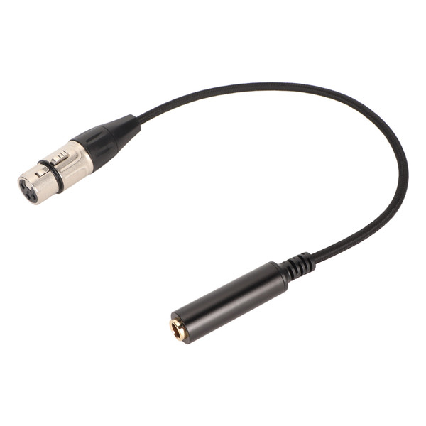 6.5mm 1/4 Inch Female to XLR Female Adapter Cable Balanced Microphone Cable Quarter Inch TS to XLR 3 Pin Interconnect Cable 11.8in