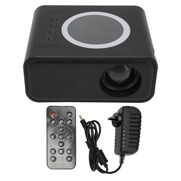 Mini Portable Projector Full High Definition 1080P LED Projector Home Theater Movie Projector for IOS for Android Laptop Black AU Plug