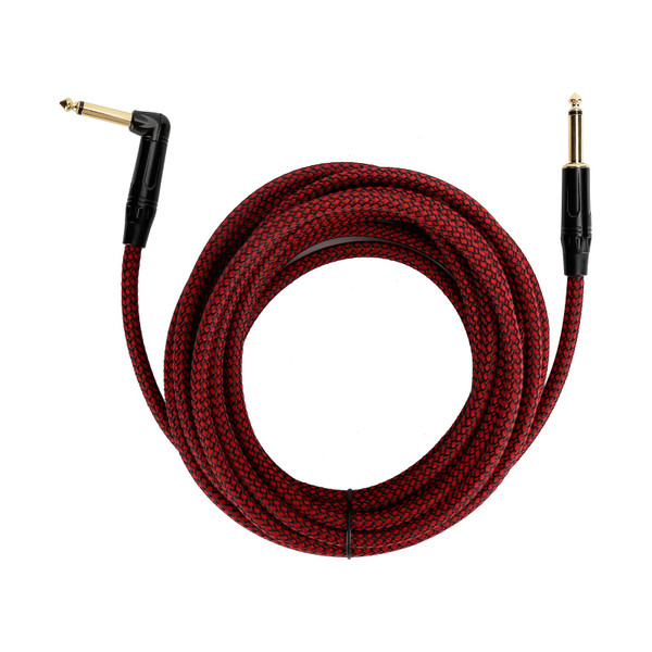 JORINDO 6M Audio Guitar Cable 6.35MM Electric Guitar Amp Cord Instrument Cable Gold Plated Head with Black ShellJD6217