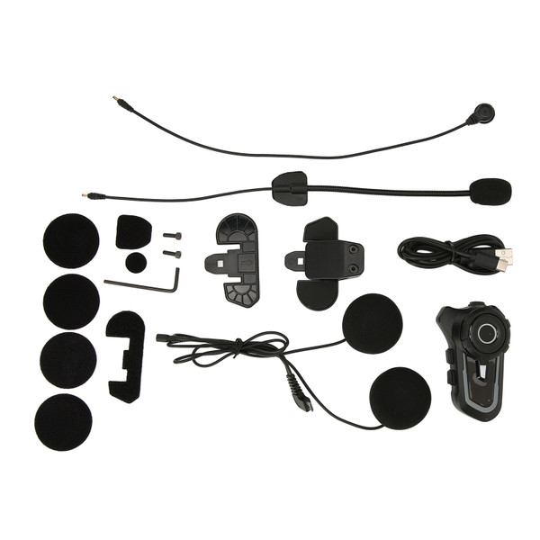 Helmet Bluetooth Headset IP67 Waterproof Noiseless 800m to 1500m Wireless Motorcycle Intercom Headphone
