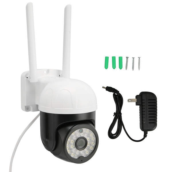 1080P WiFi Camera 2.4GHz WiFi 2 Way Talk Motion Alert Multiple Storage Options Indoor Security Camera 110‑240V US Plug