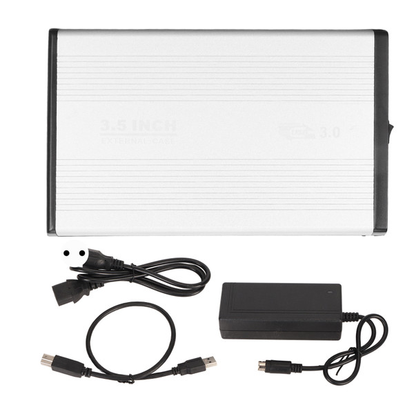 External Hard Drive 3.5 Inch USB 3.0 5Gbps High Speed Aluminium Alloy Mobile Hard Disk for Computer PC Travel 100‑240V 8TB EU Plug