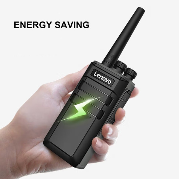 Lenovo N7 Walkie Talkie 16 Channel Professional FM Transceiver Handheld Two Way Radios Rechargeable with Battery and Charging Dock