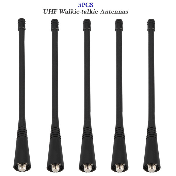 5PCS 16.5cm/6.5inch UHF400-470MHz Walkie Talkie Antenna For GP68/GP88/GP328/GP338/GP3688/GP280