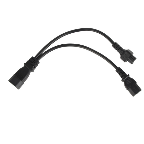 Y Splitter Power Plug Cord IEC 320 C14 Male to C13 and C5 Female Splitter Adapter Cable 10A